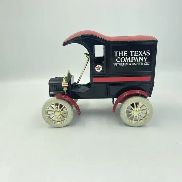 Vintage Texaco #1 Ertl 1905 Ford Model T Van Truck Bank The Texas Company - Picture 2 of 16